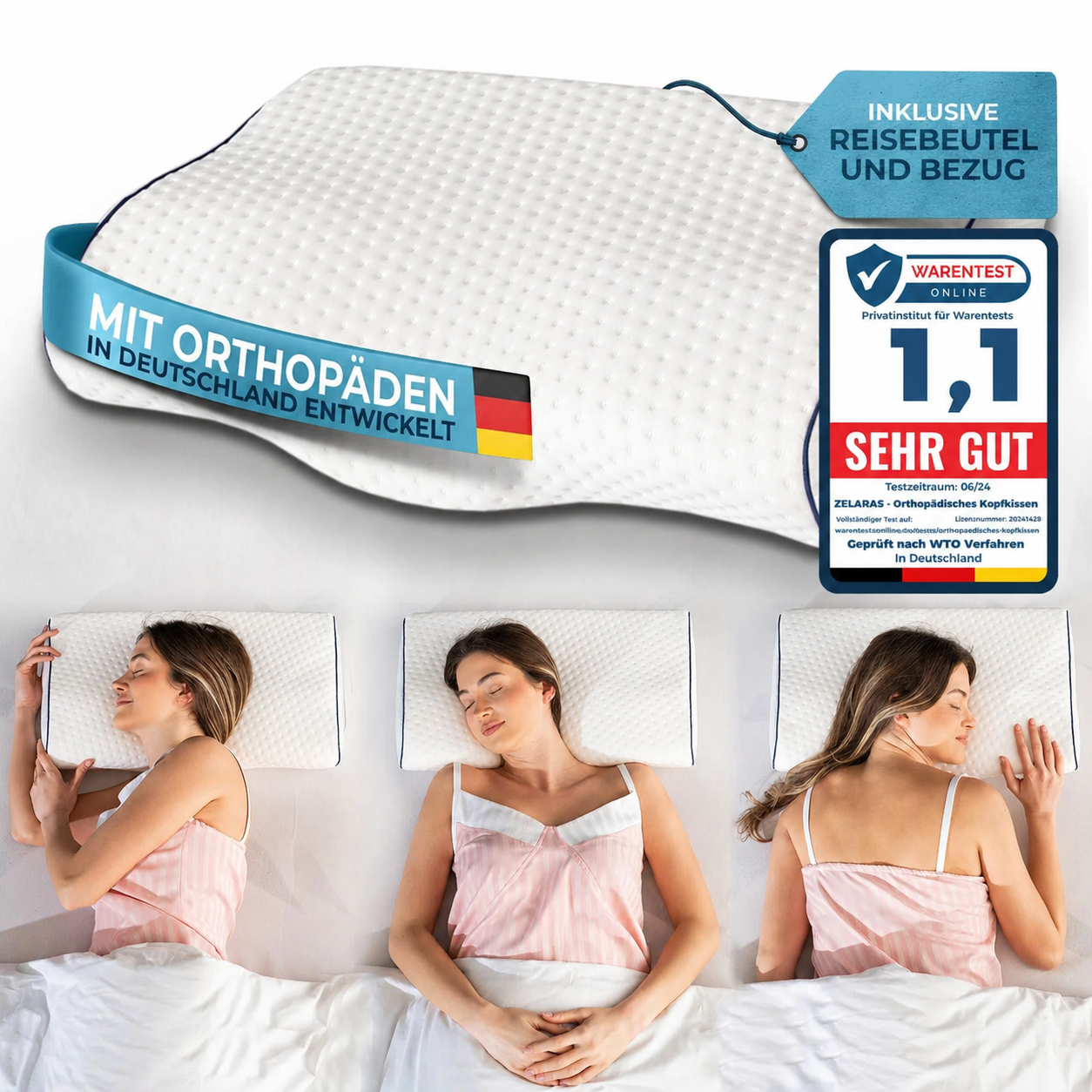 Orthopädisches Kissen von zelaras®