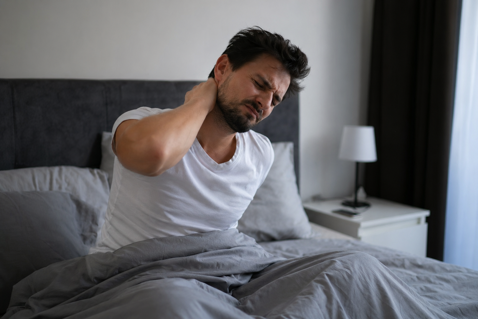 Warum du morgens mit Nackenschmerzen aufwachst
